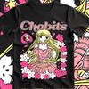 Футболка Chobits Chi с аниме-принтом в ретро-стиле, мужская и женская, летняя, хлопковая, свободная и модная, с круглым вырезом, с коротким рукавом