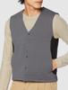 Heater Vest 54800 Gray 5L [Kurodaruma] Men's 48-Charcoal