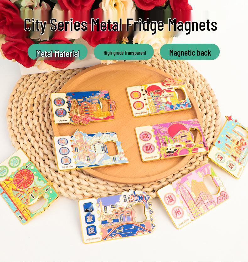 Магнит на холодильник Муданьцзян - Металлический сувенир с индивидуальным дизайном 2025