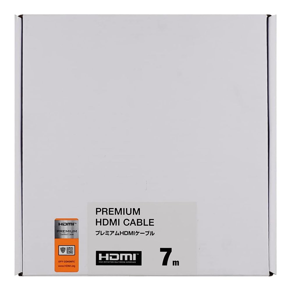 Премиальный HDMI-кабель Sanwa Supply, Сертифицированный HDMI, 4K@60 Гц, 18 Гбит/с, HDR, Совместимость с ARC/HEC, 7 м, Черный (КМ-HD20-P70K)
