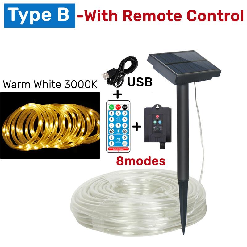 7 м/12 м/22 м Солнечный уличный светодиодный шнур-гирлянда водонепроницаемый медный провод сказочная лампа сад рождественская вечеринка декор трубчатый светильник