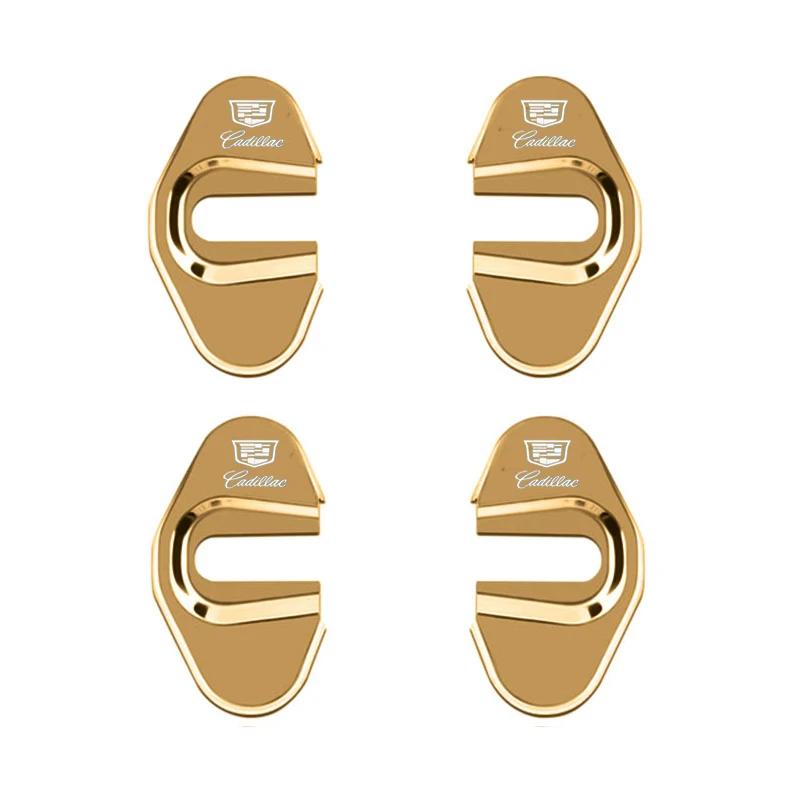 Car Decoration 4pcs Door Lock Cover Case for Cadillac CTS CT4 CT5 CT6 XT4 XT5 XT6 Metal Auto Exterior Accessories