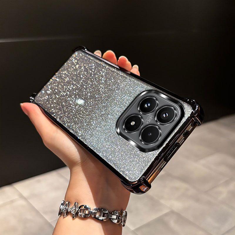 Роскошный прозрачный чехол с блестящим покрытием для MOTO Edge 70 60 50 S Fusion NEO Pro G77 G67 G86 G56 G66J G66Y G06 G75/84/54/34/24/04