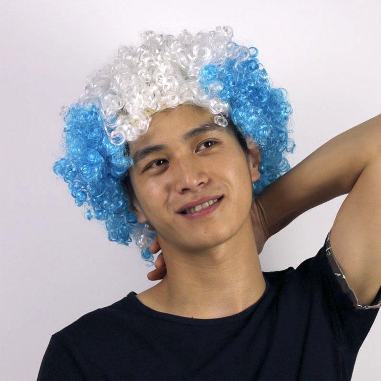 World Cup Party Wig – Colorful National Flag Hairpiece for Football Fans, Carnival & Festivals (Reusable, Hypoallergenic)