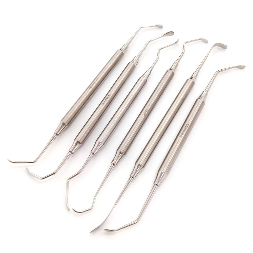 Зубной имплантат, хирургический синус-лифтинг, двойной конец, стоматологический подъемник, инструмент из нержавеющей стали, 6 типов, стоматологические инструменты