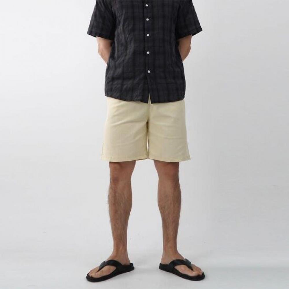 Onl Mens Linen Shorts White Onl 1+1