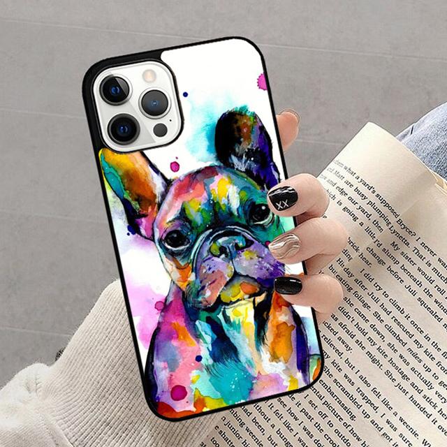 Осенний чехол для телефона с рисунком французского бульдога для iPhone 17 Air 16 16e 15 12 11 13 14 Pro Max Apple Plus Coque