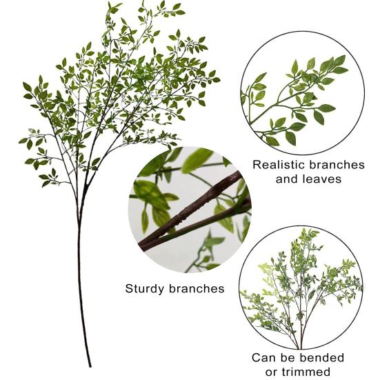 Ветка искусственного растения, реалистичный вид, яркий цвет, цветочная композиция, искусственная зелень, украшение для вечеринки