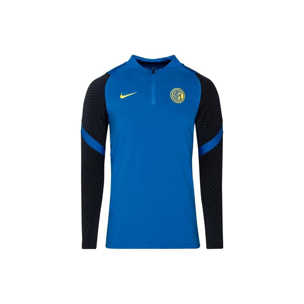 Nike Футбольная тренировочная футболка с длинным рукавом Color Block для мужчин от Inter Milan, топ, Черно-синий, CD4927-413