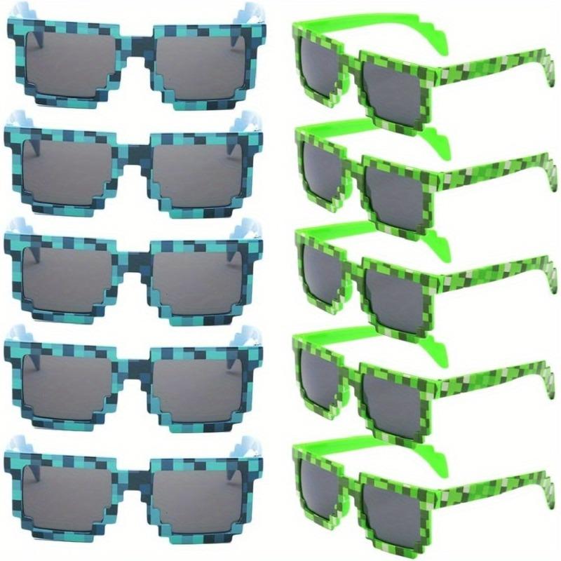 10 шт. пиксельные очки пластиковая оправа декоративные party gifts для взрослых новинка holiday fun аксессуары