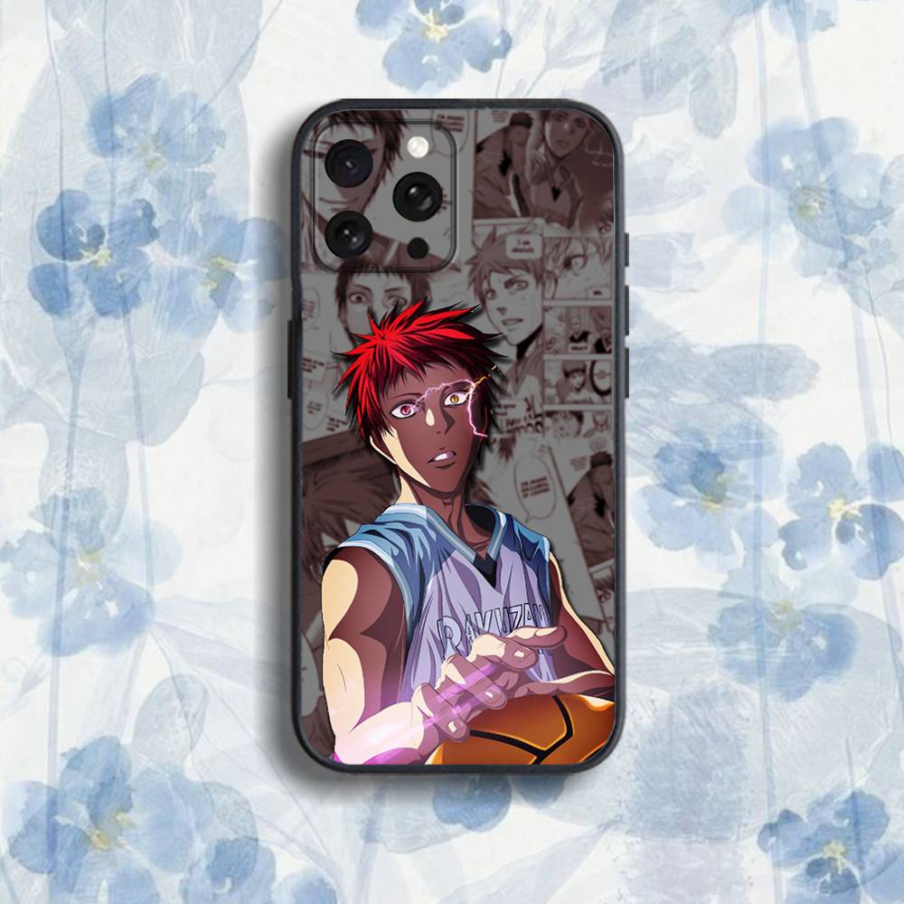 K-Kuroko's B-Basketball  Phone Case For iPhone 17,16,15,14,13,12,Pro,Max,Plus,E,SE4,Air,Mini Black Soft Box