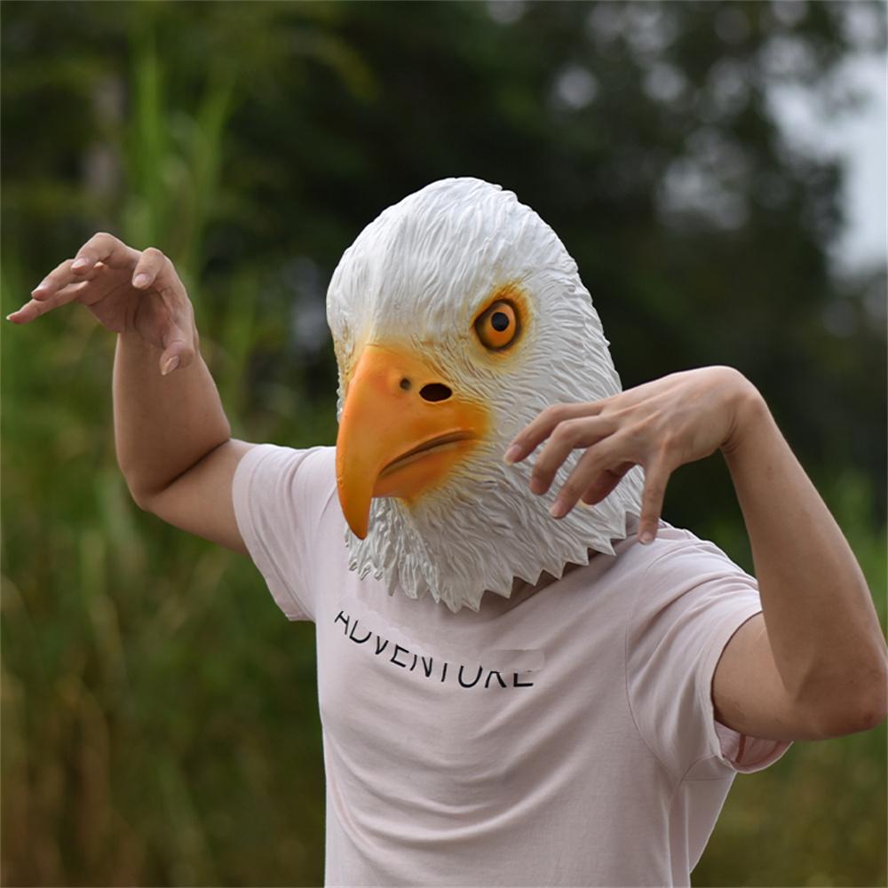 1 Маска Орла из Латекса на Всю Голову Достойный Головной Убор Маска Животного Реквизит для Вечеринки Косплея