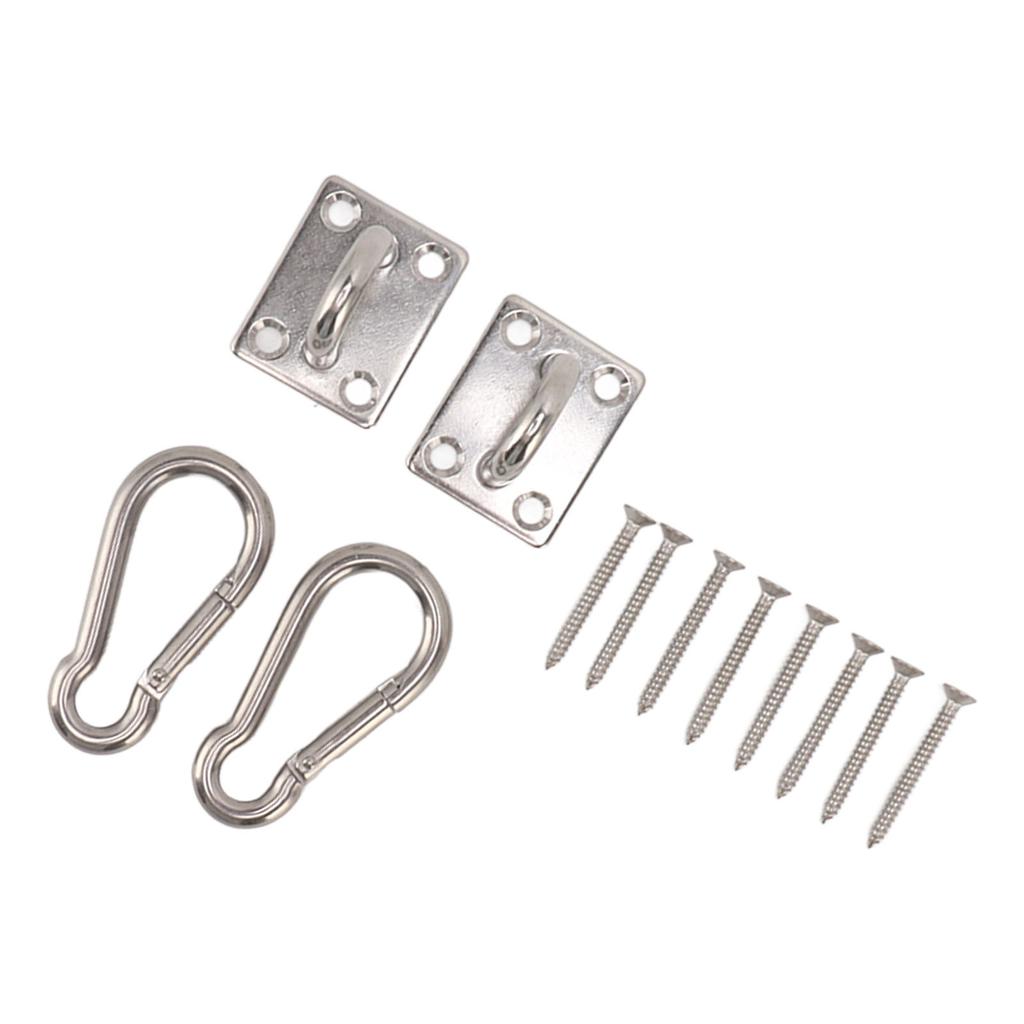 200 кг набор крючков для качелей на открытом воздухе с квадратной пряжкой для двери, крюк для гамака из нержавеющей стали 304