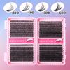 640 Tufts Of D-Curve Single Tufts Of False Eyelashes 10-16Mmdiy Dense Natural Segmented Grafting