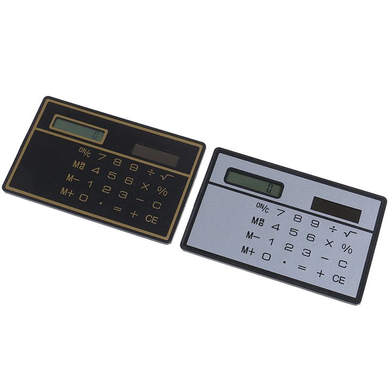 Mini Calculator Credit Card Size Stealth School Cheating Pocket Size 8 Digit