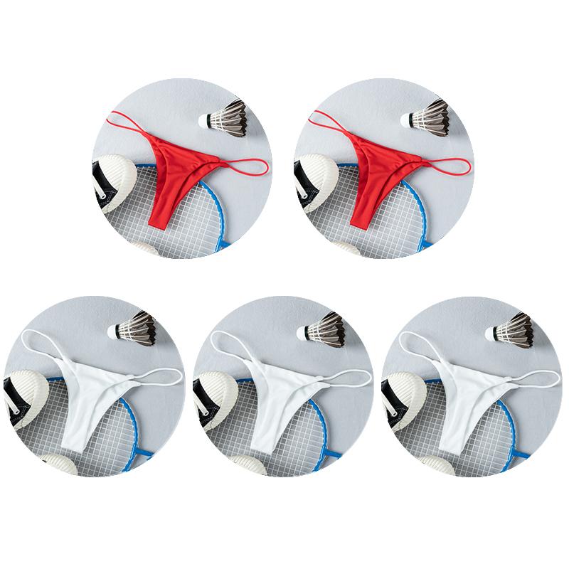 Женские стринги с низкой талией, 5 шт./компл., сексуальные бесшовные трусики с тонким ремешком, ультратонкие мягкие стринги, женское нижнее белье