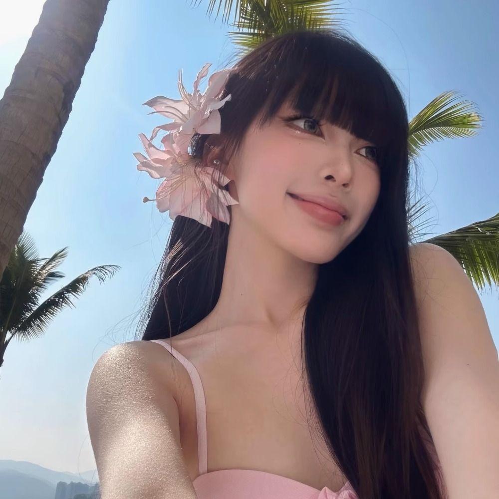 Sweet Lily Flower Hair Clip Side Clip Styling Headwear Elegent Duckbill Clip Women