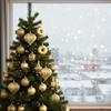 Ornements d'arbre de Noël - SPRINGOS - Ensemble de 12 - Incassables - Dorés - Décorations variées