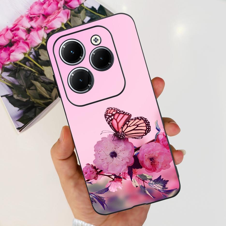 Чехол для Infinix Hot 40 Pro X6837 Милый Модный Чехол Мягкий Силиконовый Чехол для Телефона Для Infinix Hot 40i Hot40 Pro Hot40i Чехлы Бампер