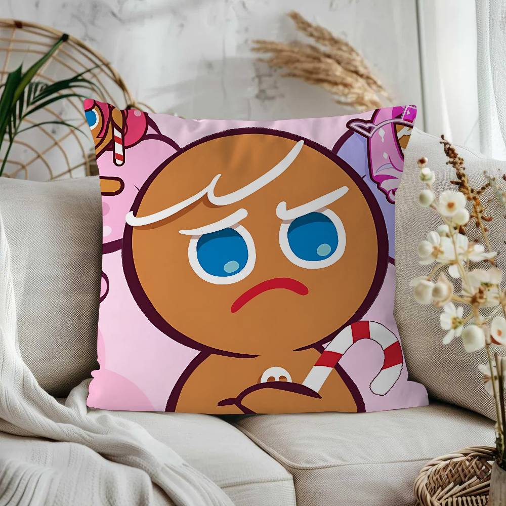 Аниме Cookie Run K-Kingdom Персонализированная наволочка для подушки Детская спальня Декор для дикой вечеринки Наволочка Подарок на день рождения ребенка