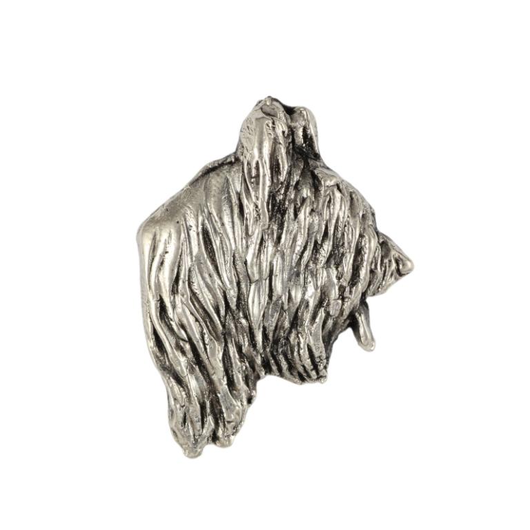 Briard, Berger de Brie - Dog brooch in a gift box, elegant pin, lapel pin for Art-Dog brand jacket