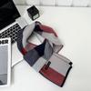 Клетчатый шарф мужской осенне-зимний новый высококачественный вязаный платок универсальный утолщенный имитация кашемира теплый шарф