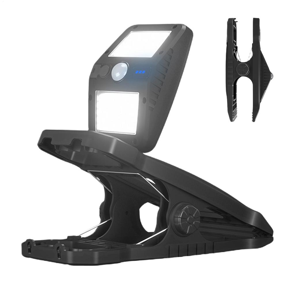 Клипсовые солнечные фонари, вращающиеся на 360 градусов, водонепроницаемый энергоэффективный фонарь на солнечной батарее с датчиком движения, клипсовый светильник для кемпинга