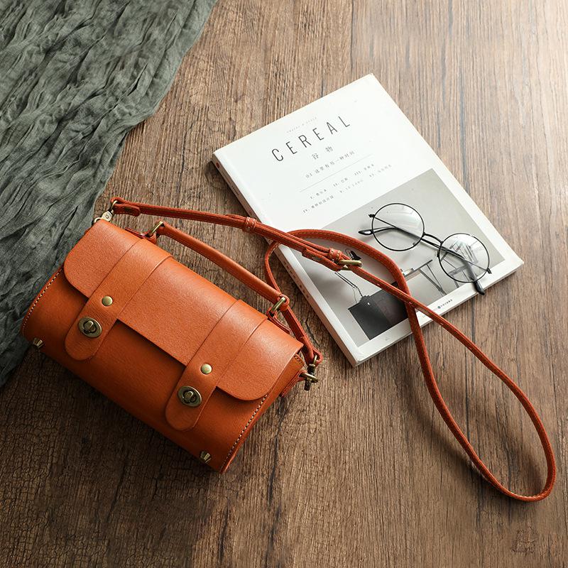 Johnature Винтажная женская сумка-мессенджер из натуральной коровьей кожи, сумка ручной работы для отдыха, однотонные сумки на плечо