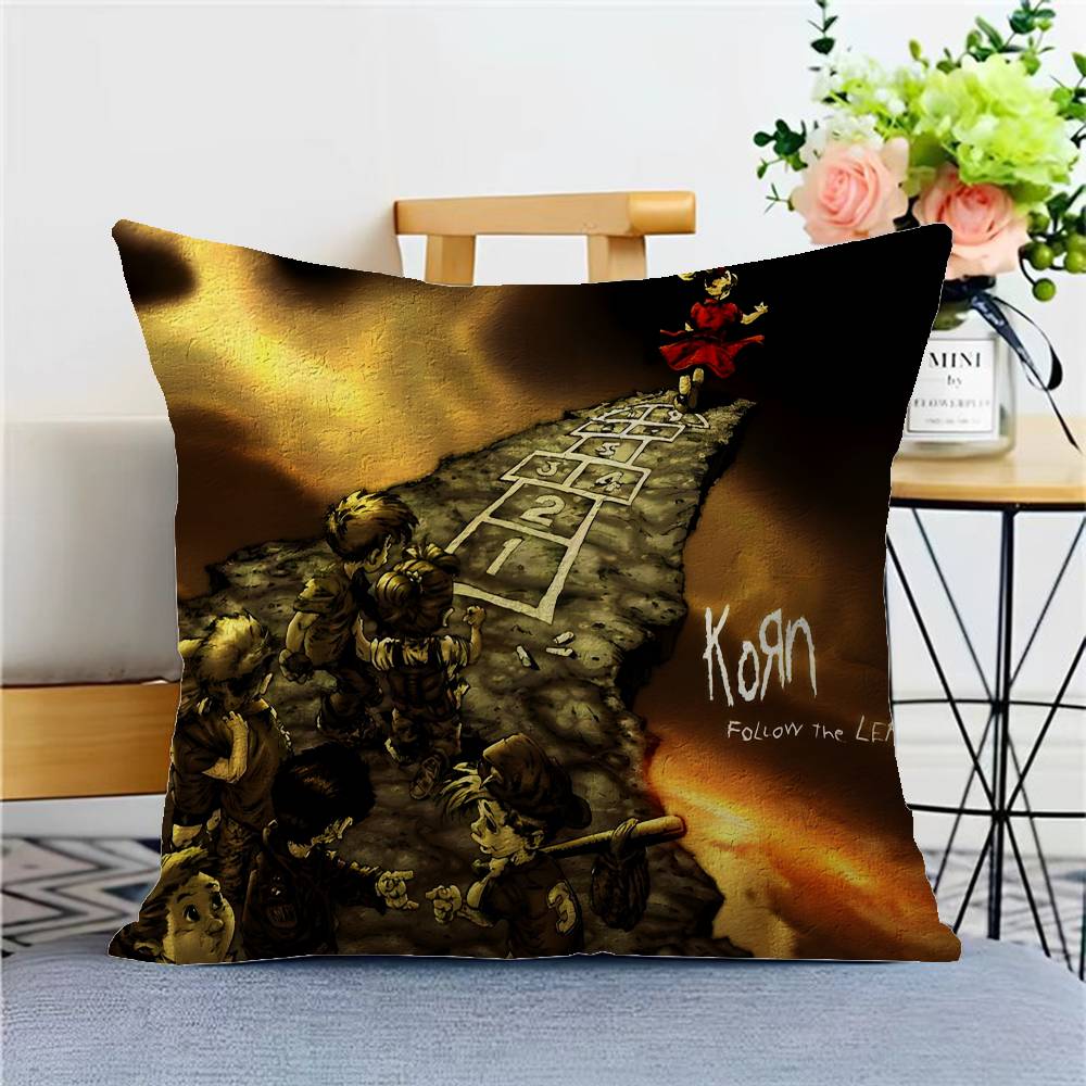 Рок-группа Korn Без названия Делюкс Стежок Наволочка Lucky Dragon Наволочка для диванной подушки Украшение дома и комнаты Детский подарок