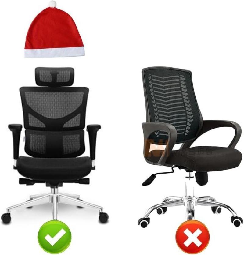 Universal Car Headrest Cover Christmas Santa Hat Shape Red Auto Interior Xmas Decoration Vehicle Holiday Gift Car Accessories