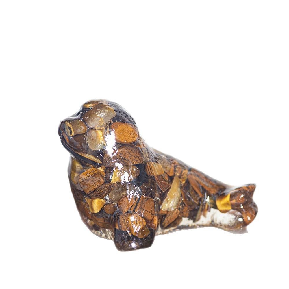 Фигурка морской жизни из смолы и кристалла с ручной работой в стиле Resin Art для домашнего декора и подарков