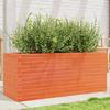 VidaXL Planter Wax Brown 110x40x45.5 Cm Solid Pine Wood, Outdoor Planter, Flower Box, Plant Box, 847275