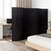 VidaXL Black Room Divider 165x400 Cm Bamboo, Room Partition Screen, Office Partition, Screen 376997