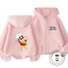 Popular Zipper Hoodie Kawaii Cartoon Print Autumn Trendy Children Wear Crayon Shin Chan 3 14 Years