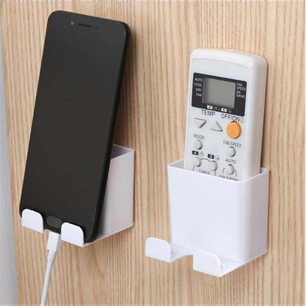 No Wall Mount Cell Phone Holder, 6 Pieces Self Adhesive Storage Box Wall Bracket