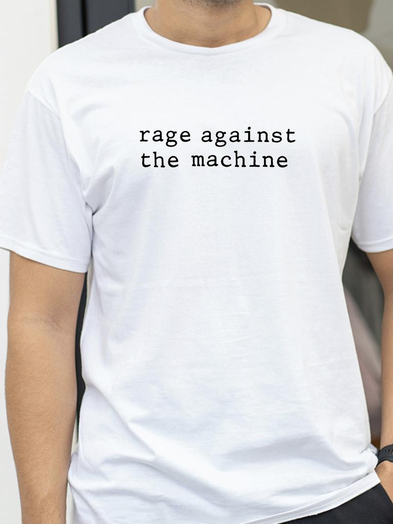 Rage Against The Machine Print Tshirts Ratm Rap Metal Rock Lovers Streetwear Summer Soft Top Tee Casual Loose Crew Neck Tshirt
