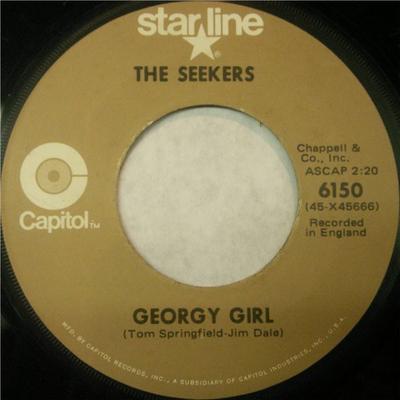 7-дюймовая пластинка SEEKERS Georgy Girl Ill Never Find Anoth 6150 CAPITOL США Рок Б/у