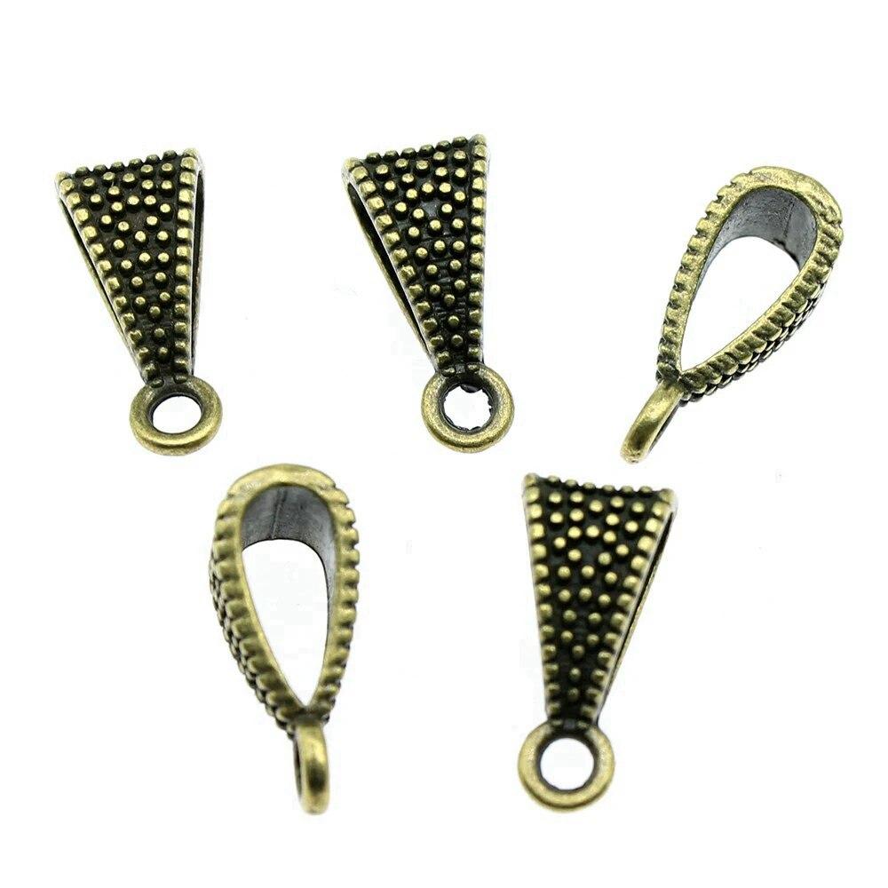 Декоративные металлические подвесные компоненты для головы с античной отделкой и бусинами для изготовления ювелирных изделий