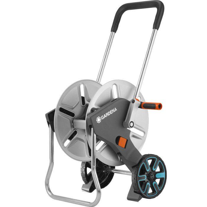 Dévidoir CleverRoll® en métal pour jardin moyen - GARDENA - Longueur max 60m - Garantie 5 ans