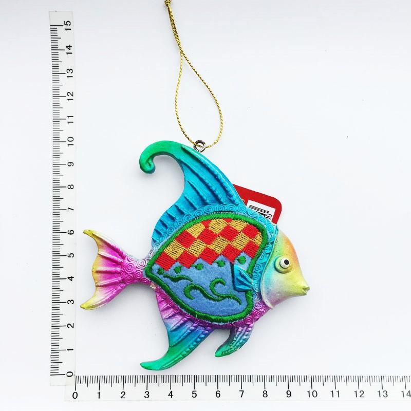 Сувенир для туристов с Бали, креативный магнит на холодильник, вышитая смолой рыба, магниты на холодильник, расписанные декоративные изделия ручной работы