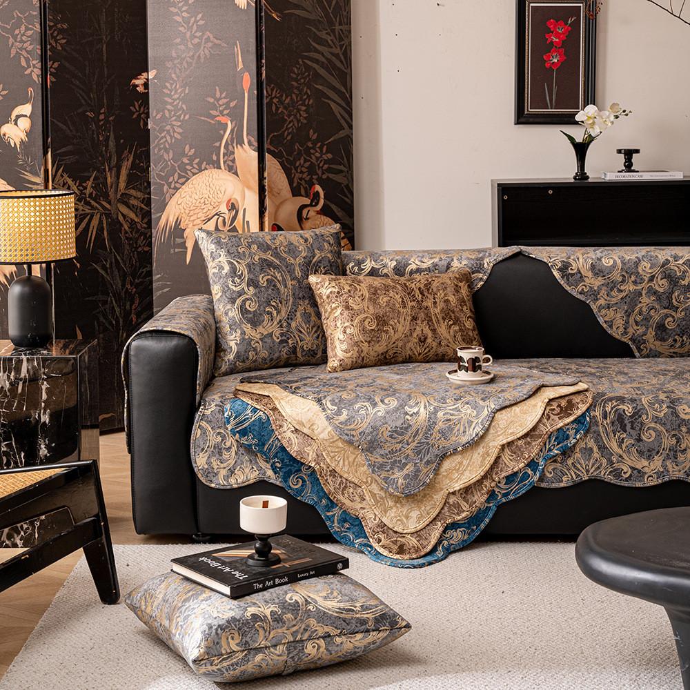 1pcs Durable Couch Cushion Fashion Anti-slip Towel Slipcovers for Living Room Four Season Universal Combination Sofa Cushion
