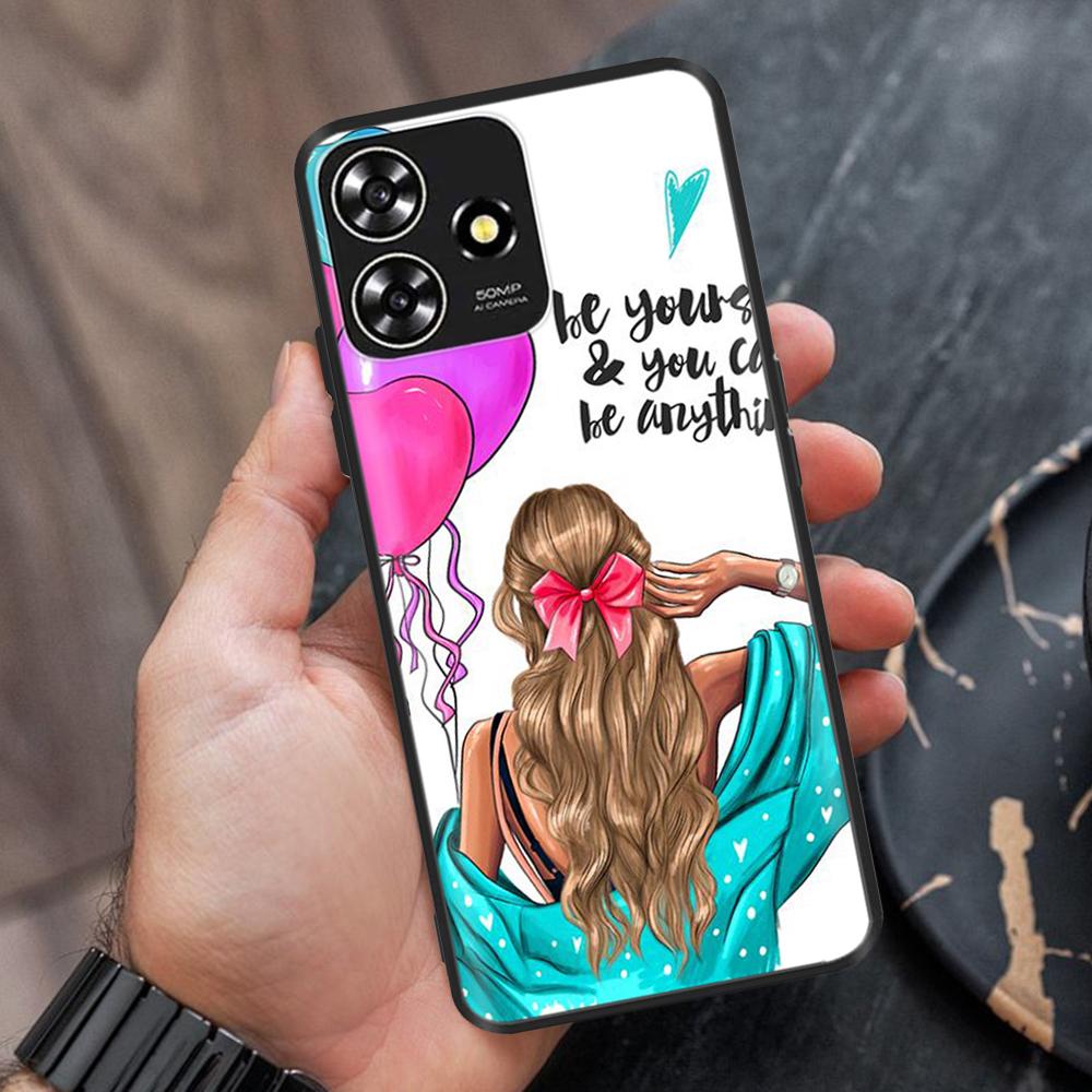 For ZTE Blade A73 Case Soft Black Silicone Bumper Phone Cover Funda For ZTE Blade A73 5G Cases For ZTE Blade A73 4G Fundas Coque