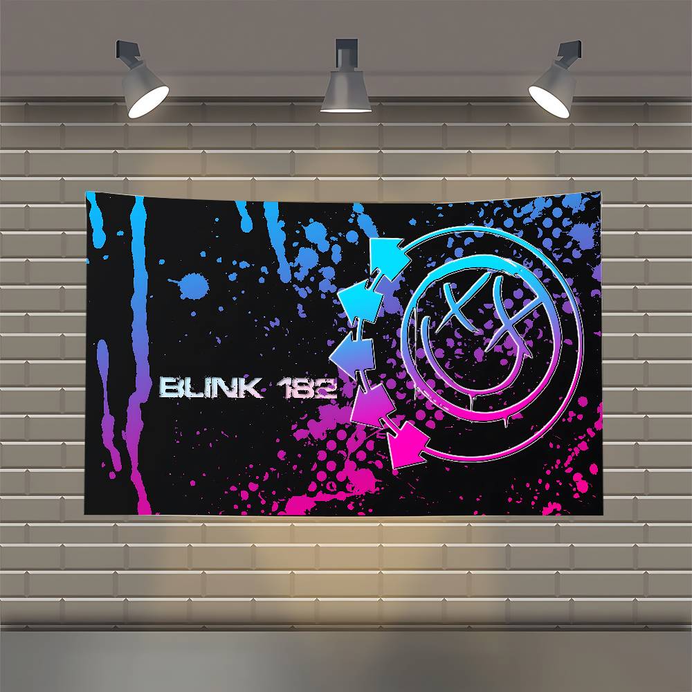B-BLINK-182 Флаги Группы Банк Флаги Декор Комнаты Уличные Декоры Предметы Флаги Для Спален Домашний Гобелен