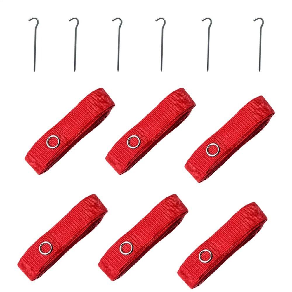 Red Lines Volleyball Court Marker Highly Visible Beach Volleyball Boundary Lines Sand Training