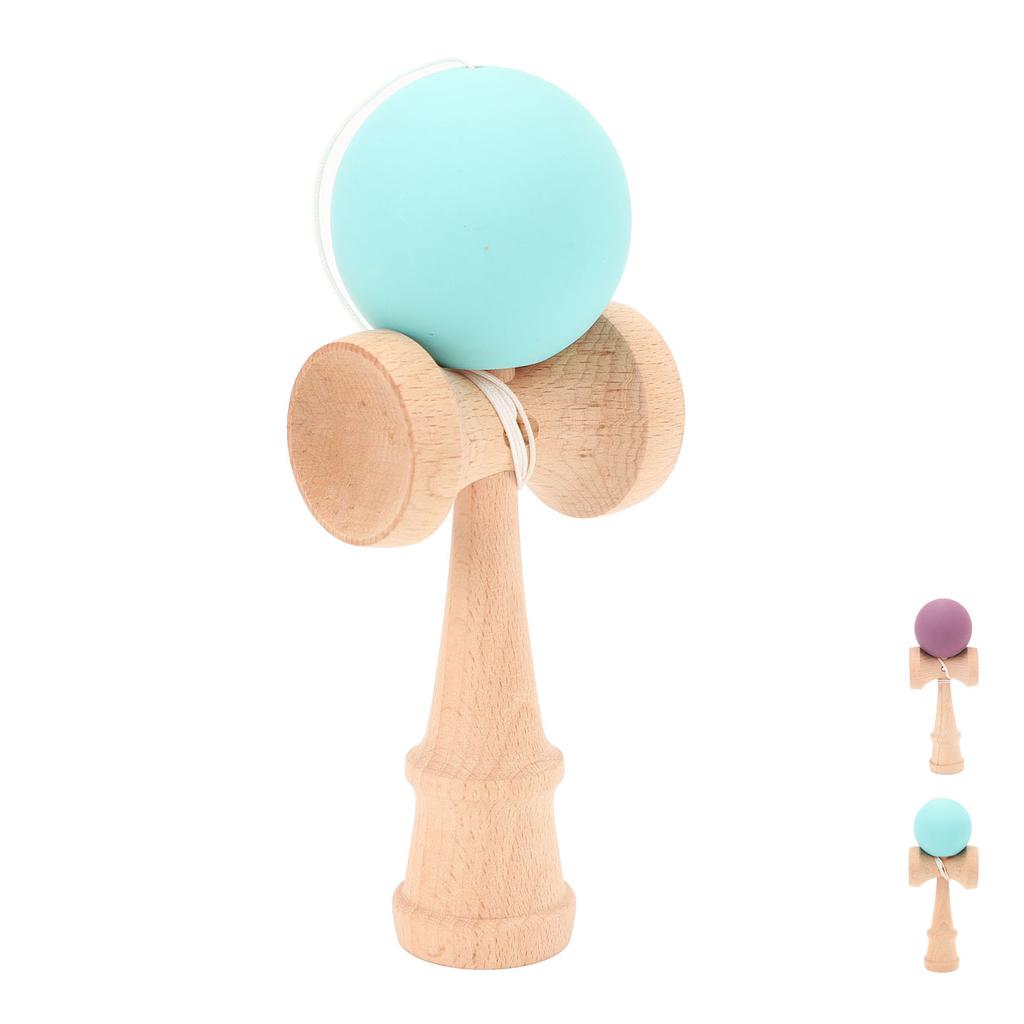 Kendama Wooden Kendama Toy Portable Kendama Improves Hand Eye Coordination with String for Indoor an