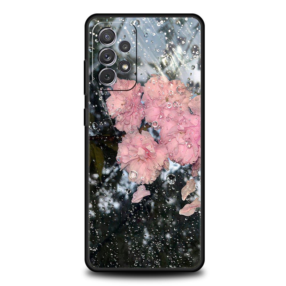 Розовый чехол-цветочное море для Samsung A57 A37 A51 A71 A21S A17 A11 A15 A25 A41 A23 A33 A53 A73 A07 A05S A13 A35 A55 5G
