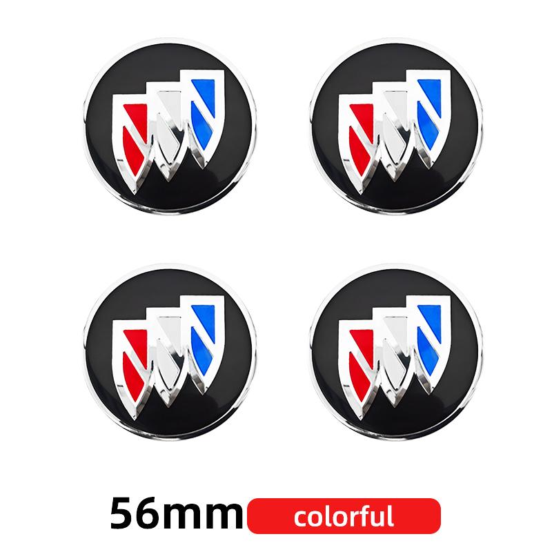 4pcs 56mm 60mm 65mm Car Wheel Center Hub Cap Rim Cover Stickers For Buick GL8 Park Avenue Encore LaCrosse Regal Excelle GT XT