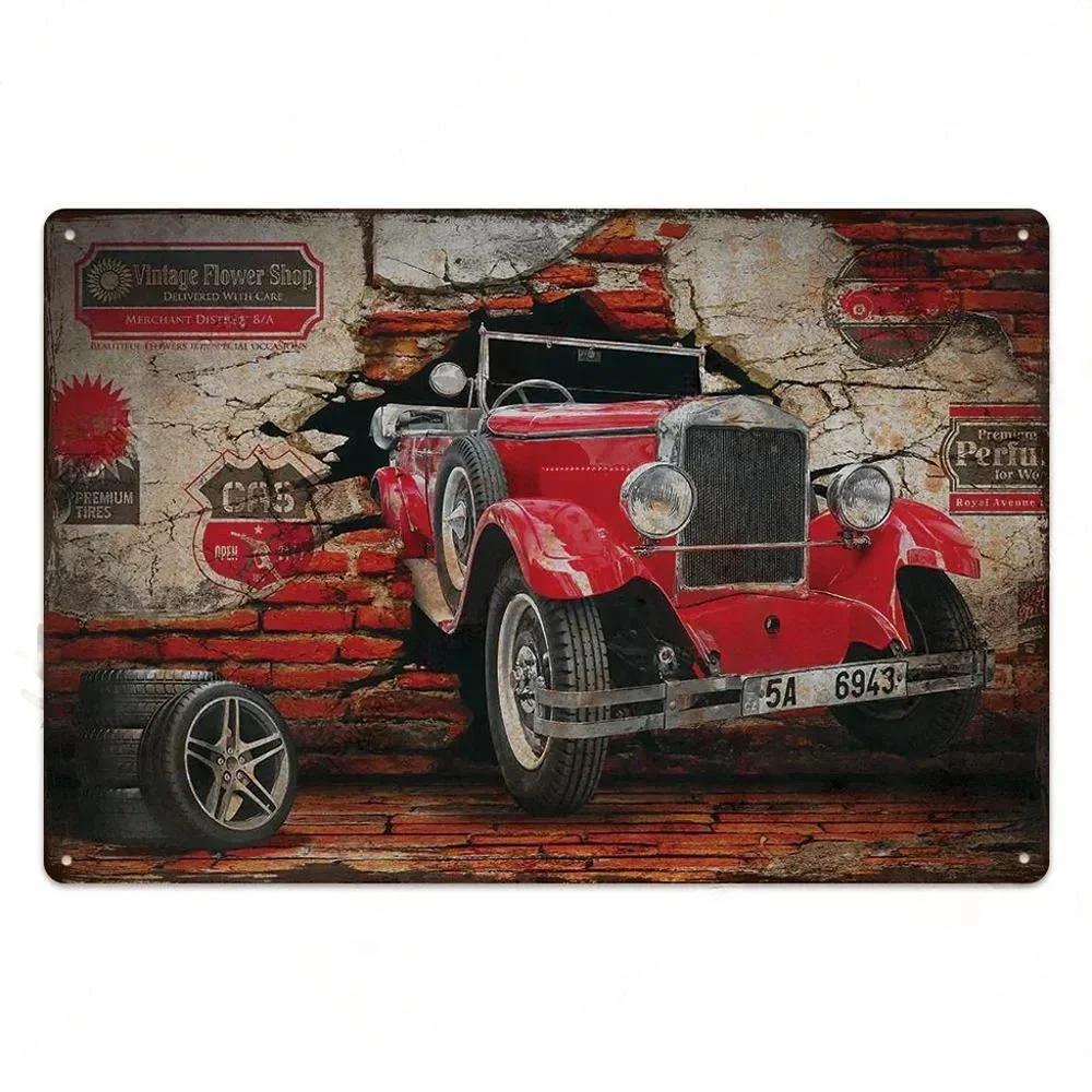 Винтажные постеры в старом стиле для грузовиков и поездов, металлические жестяные вывески, декоративные тарелки для клуба, человека, пещерного бара, отеля, кафе, Настенный декор