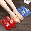 Women Summer Slippers Plastic Transparent Outdoor Wedge Slippers Cute Bathroom Shoes Non-slip Slippers