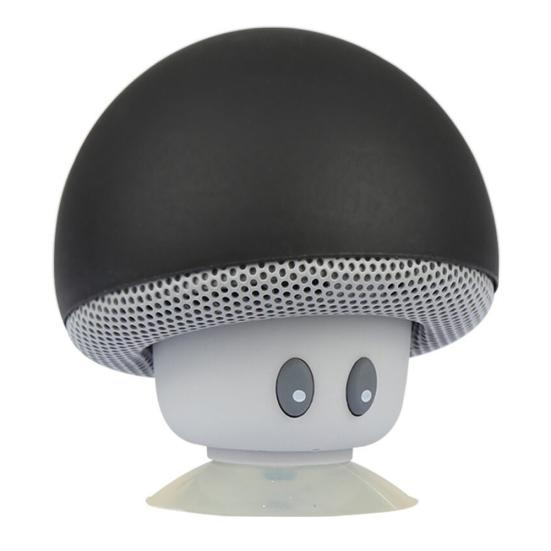 Портативная мини-милая грибовидная водонепроницаемая присоска Bluetooth-совместимая колонка Басовая звуковая коробка